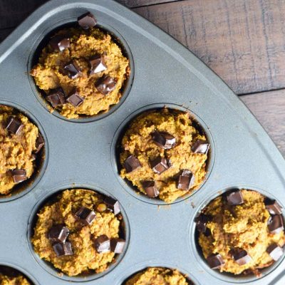 pan of healthy muffins