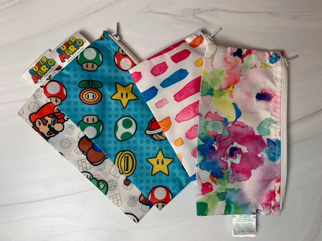 Bumkins zipper bags for kids